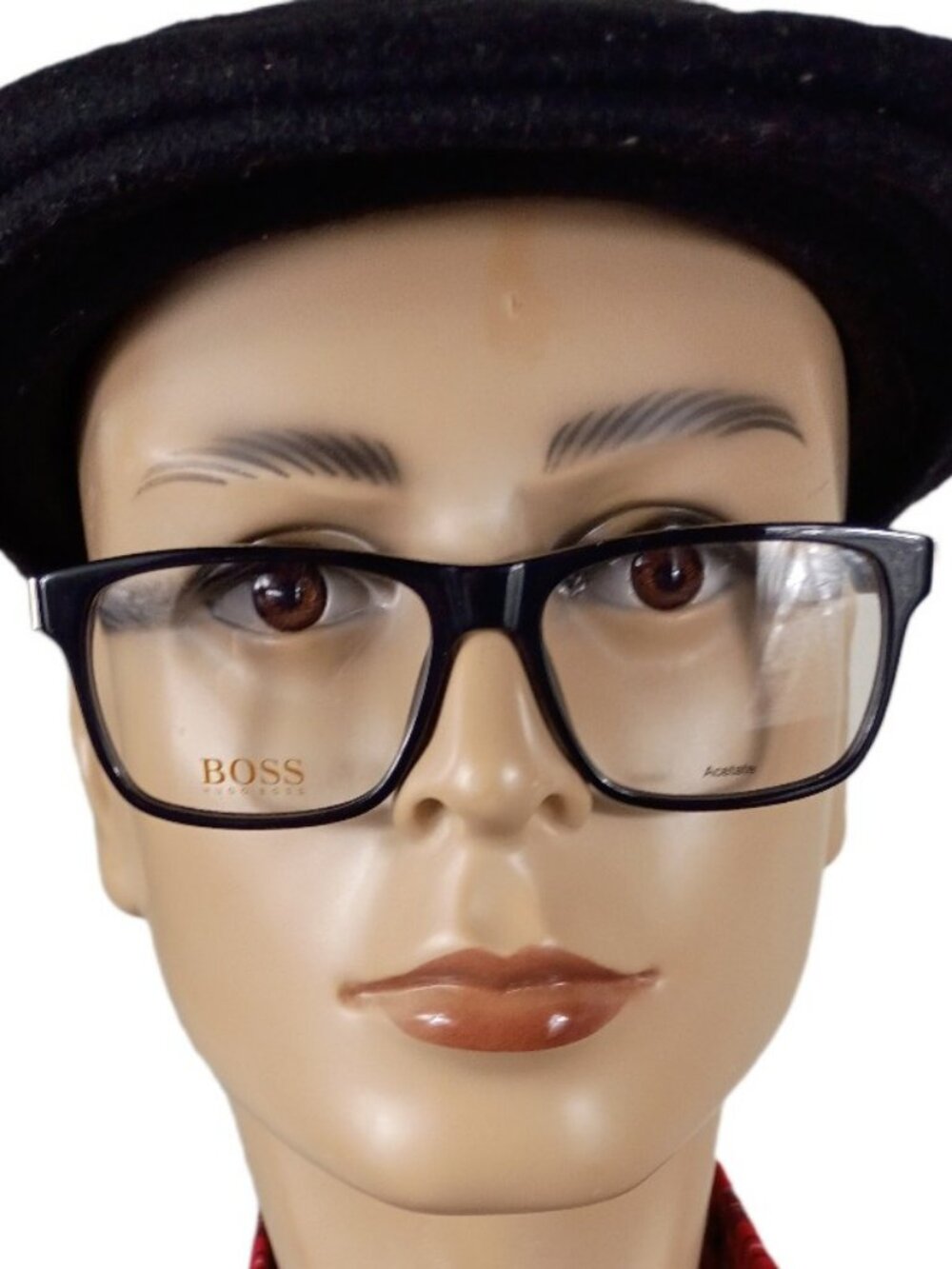 Hugo Boss Men’s Rectangular Plastic Eyeglass Frame BOO146